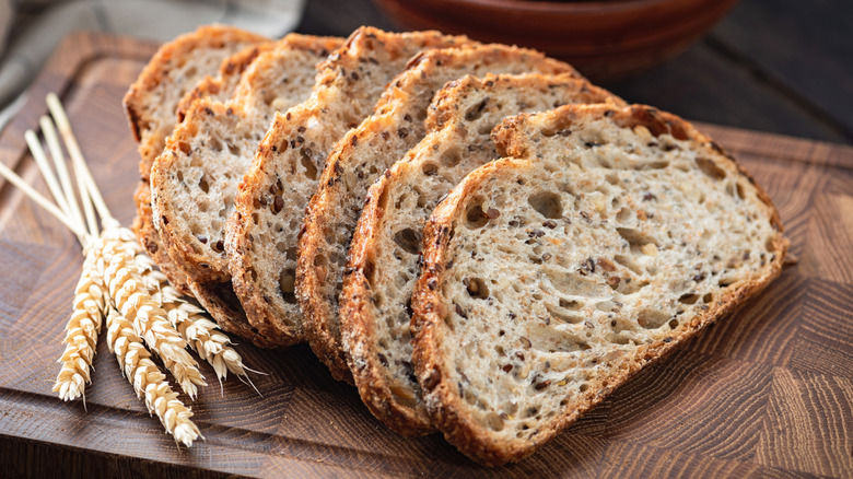 Sliced-up sourdough bread