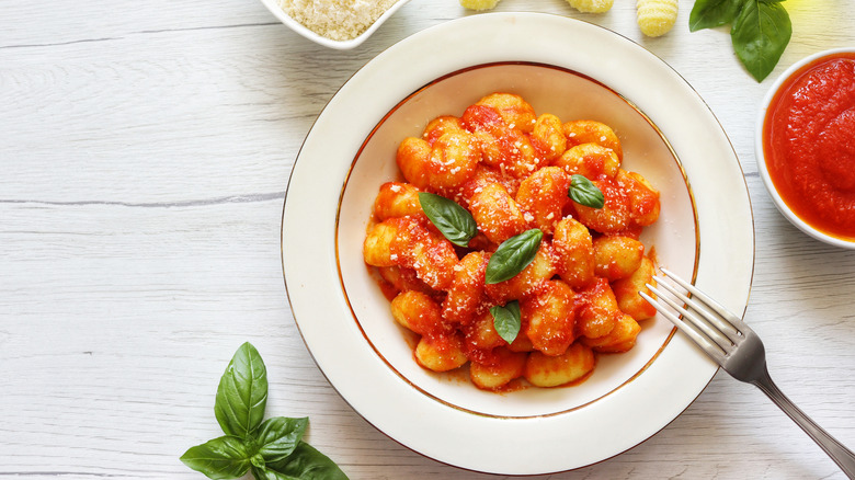 A plate of gnocchi