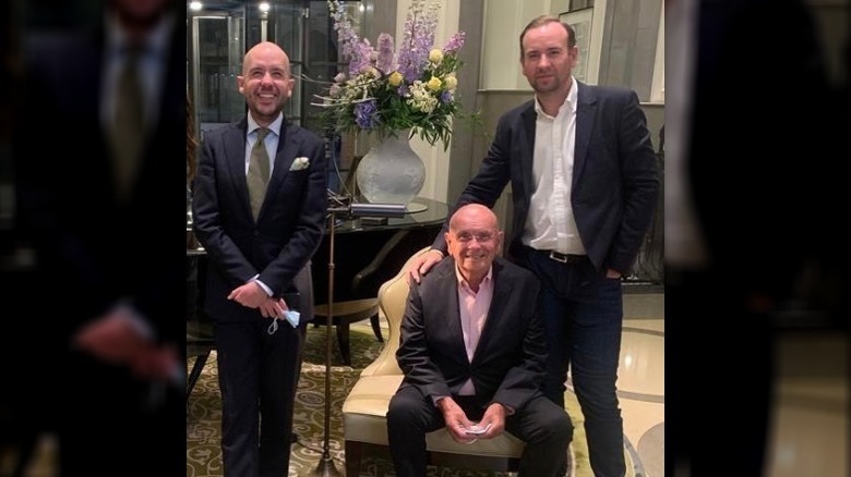 Tom Allen with his father and brother 