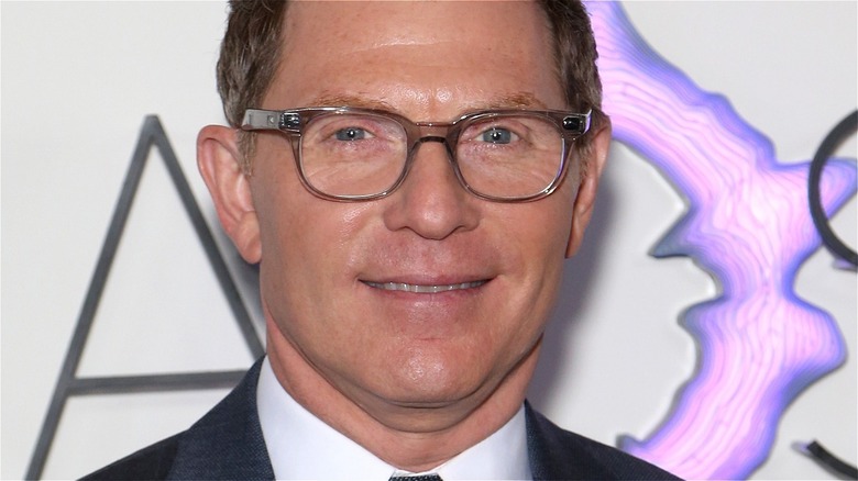 Bobby Flay wearing glasses