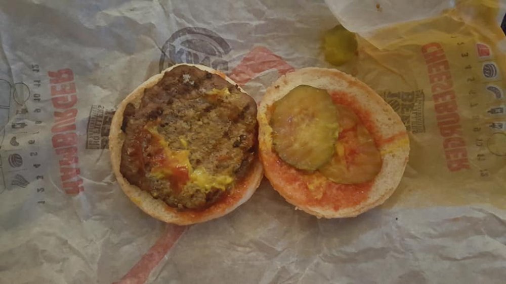 Burger King hamburger