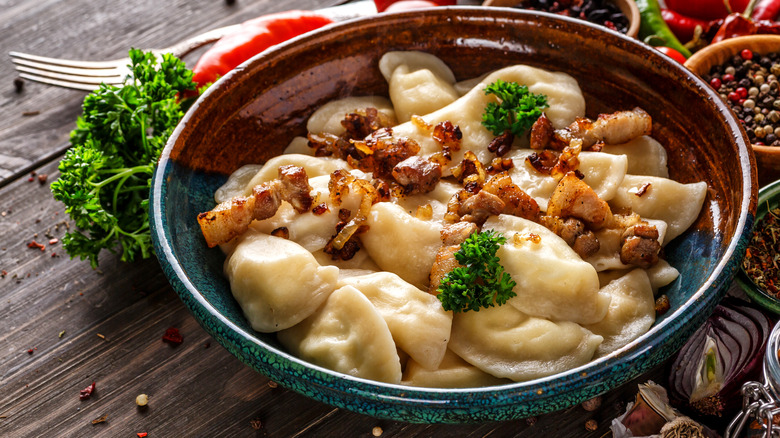 pierogi on a plate