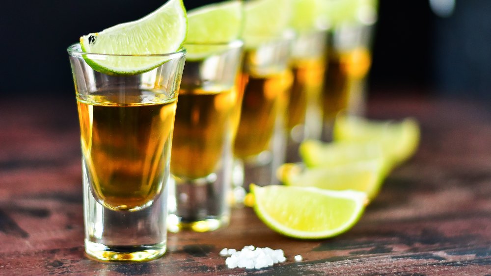 Shots of tequila