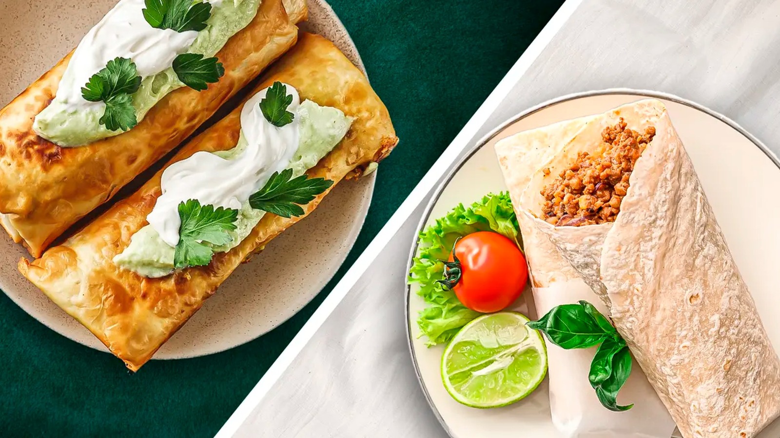 The Differences Between Chimichangas And Burritos