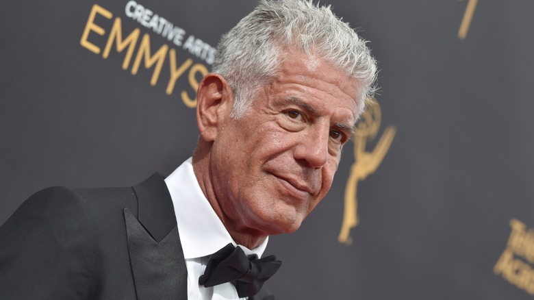 Anthony Bourdain at a red carpet event