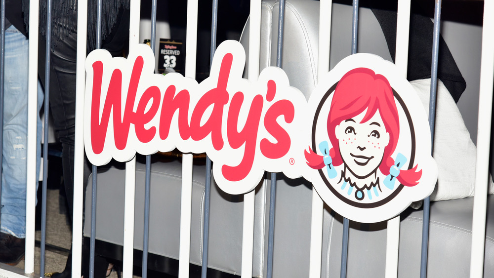 A photo of the Wendy's logo