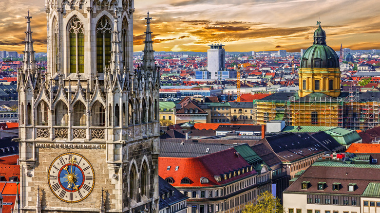 Munich, Germany at sunset