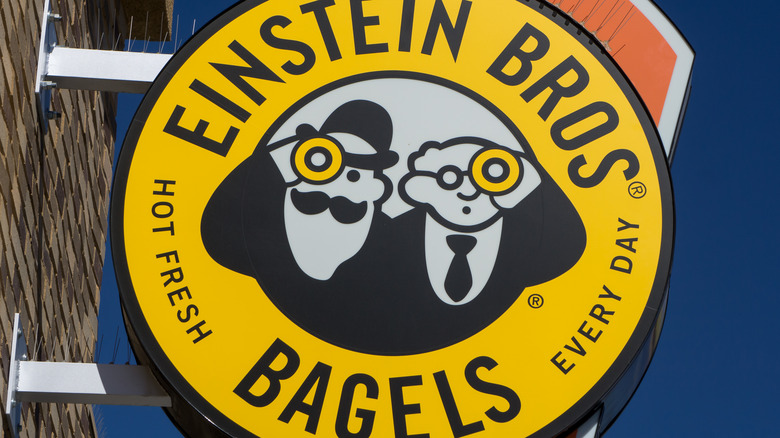 einstein bros bagels sign