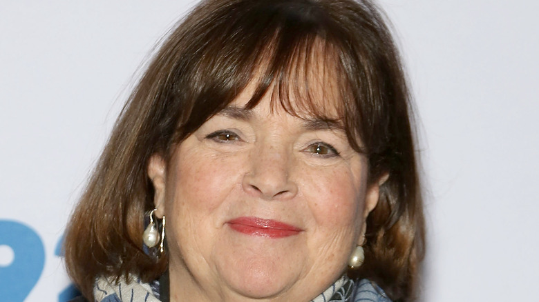 Ina Garten in pearl earrings