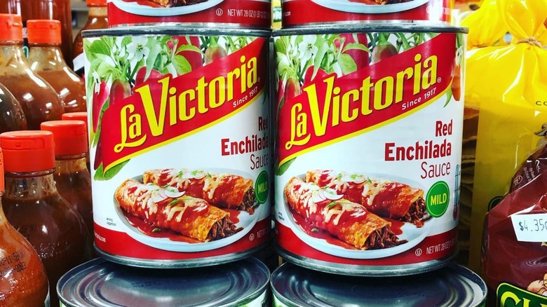 The Easiest Trick To Add New Life To Canned Enchilada Sauce