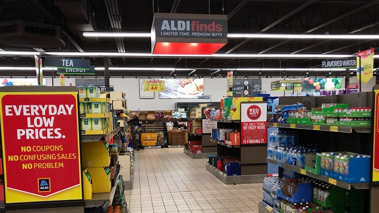 Interior of an Aldi