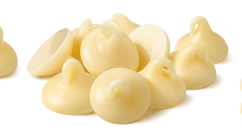 White chocolate drops