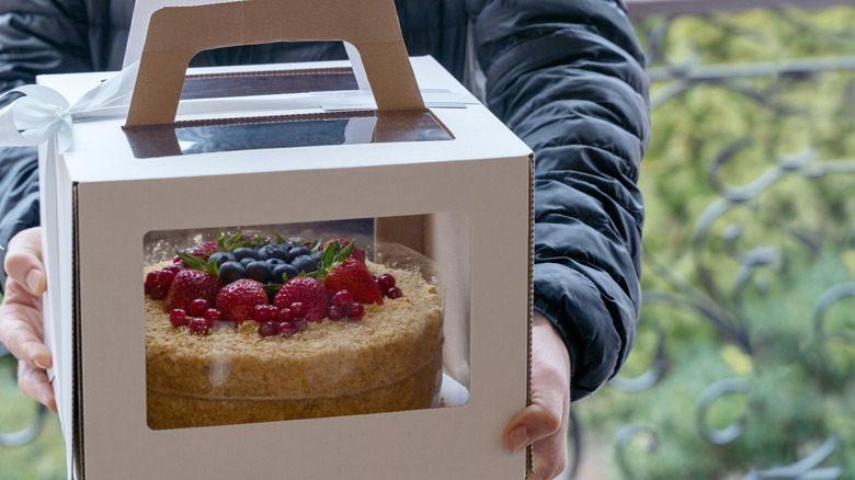 cake in box
