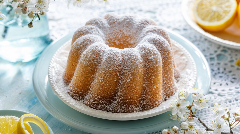 classic iced lemon bundt cake