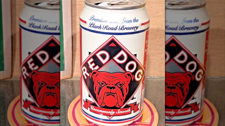 Empty can of Red Dog Beer from 1995
