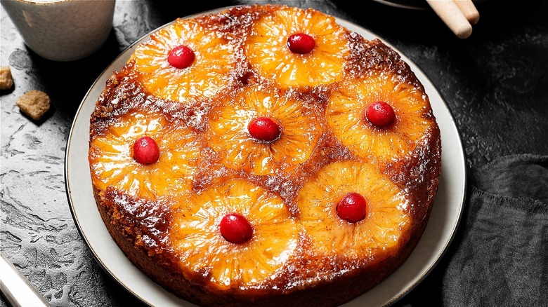 Pineapple upside down cake