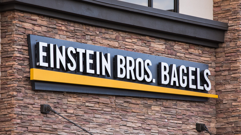 Einstein Bros. sign