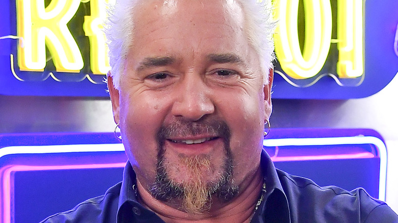 Guy Fieri on the Restaurant Reboot set