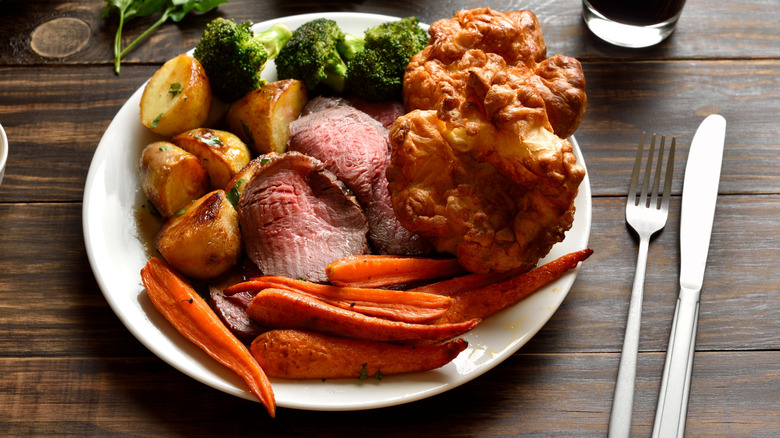 A traditional English Sunday roast