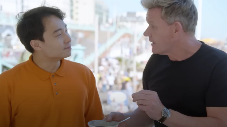 Nigel Ng with Gordon Ramsay