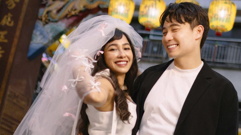 a pre-wedding photo of Nigel Ng and his fiancé Sabrina