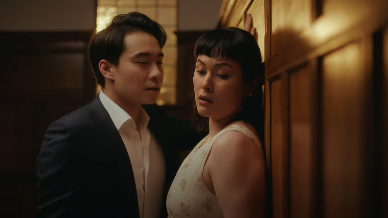Nigel Ng with his female co-star in the sketch "50 Shades of Wong"
