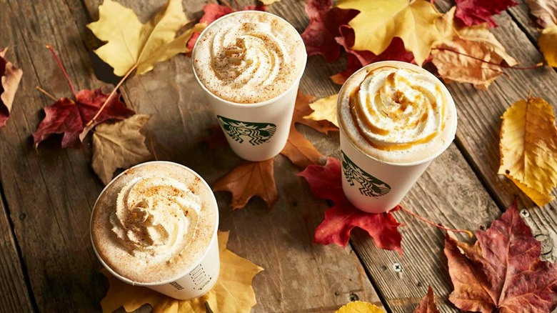 Starbucks fall drinks