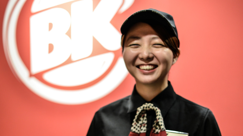 Smiling BK Japan employee