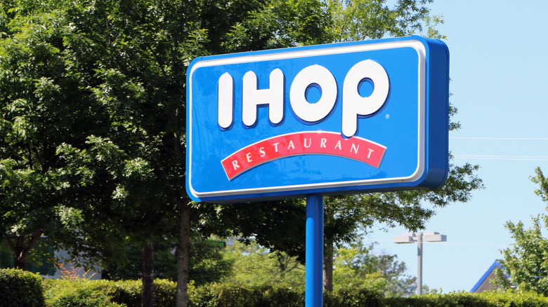 IHOP sign outside 