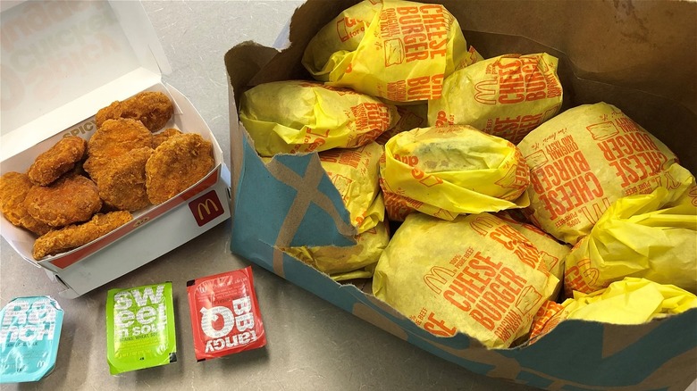 McDonald's sandwiches and nuggets