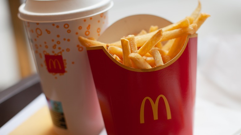 McDonald's fries and drink