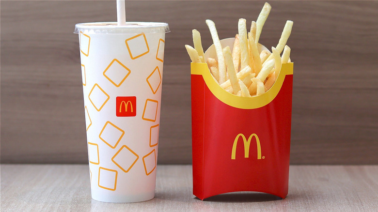 McDonald's fries and drink 