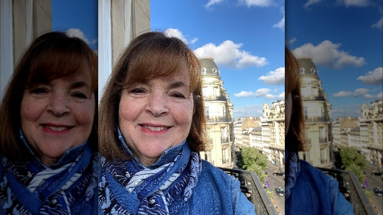 Ina Garten smiling in scarf