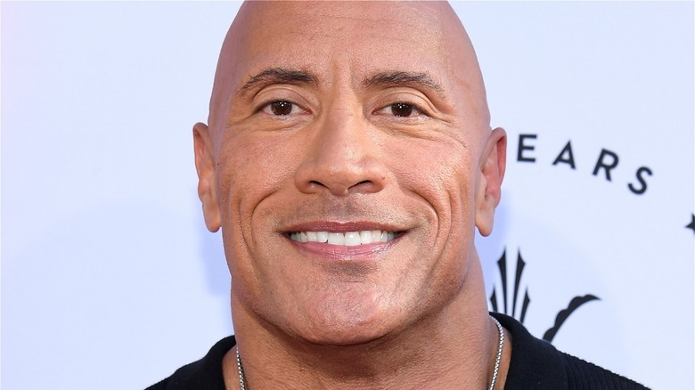 Dwayne Johnson wearing chain