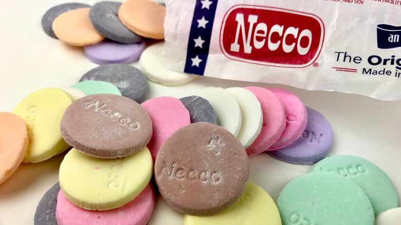 colorful Necco wafers