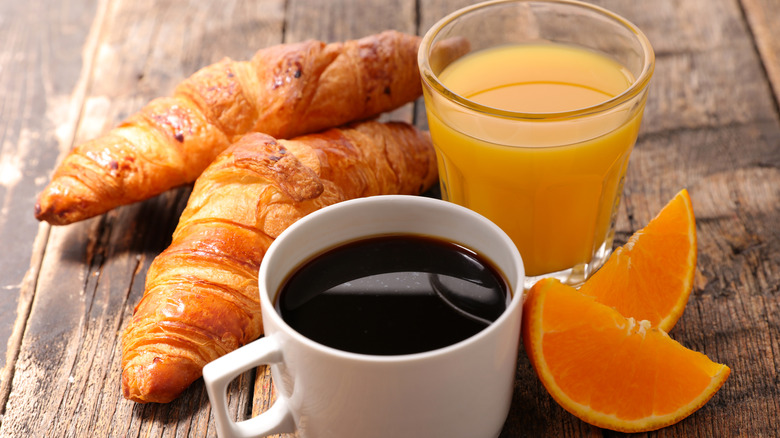 coffee and orange juice