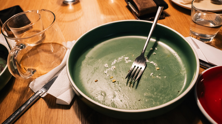 finished plate of food