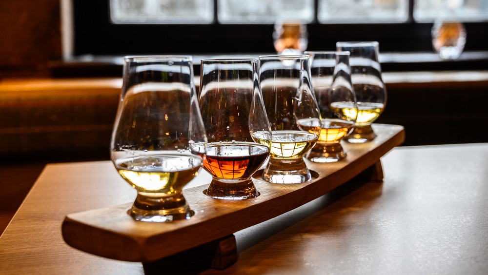 Flight of whiskey