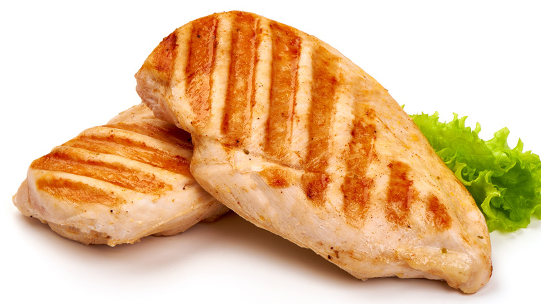 cooked chicken breasts