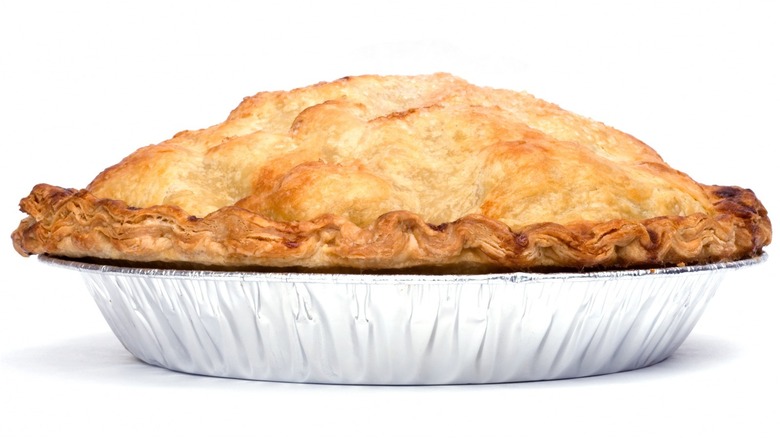 Pie in aluminum tin