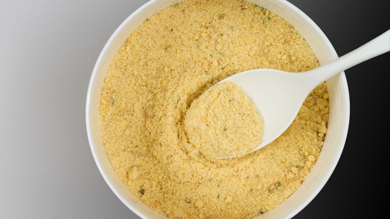 spoon in chicken powder