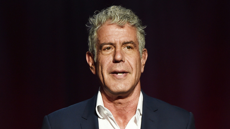 Closeup of Anthony Bourdain