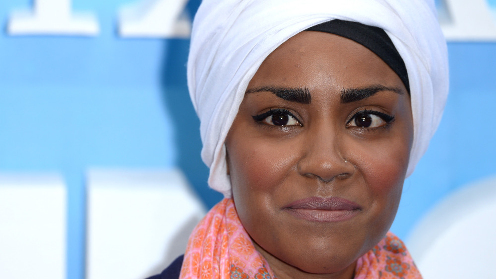 Nadiya Hussain in pink lipstick