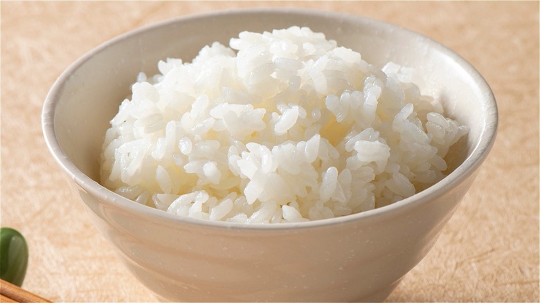 white rice in a bowl