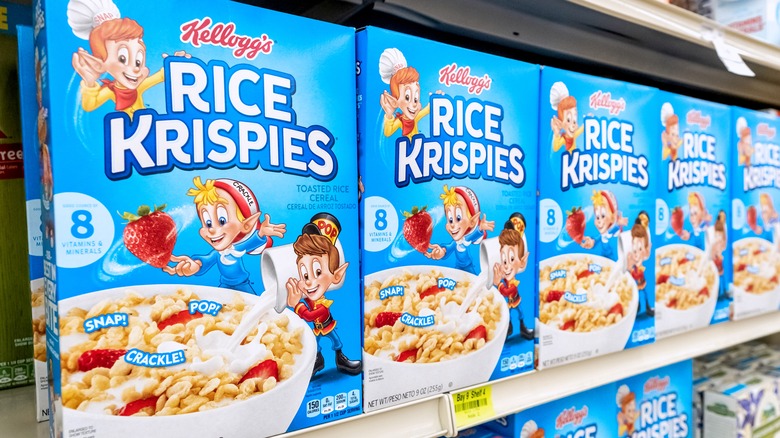 Boxes of Rice Krispies