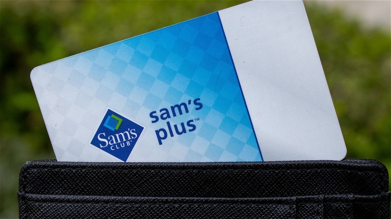 Sam's Club membership card in a wallet