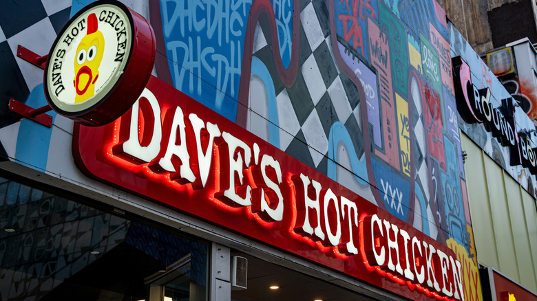 Exterior of a Dave's Hot Chicken location