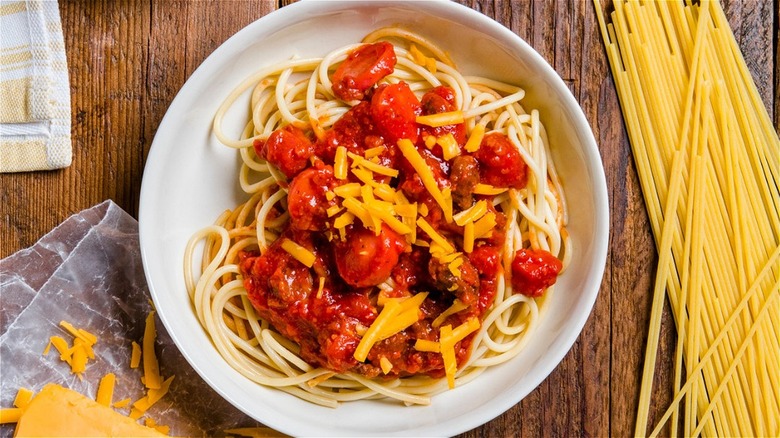 bowl of Jollibee spaghetti
