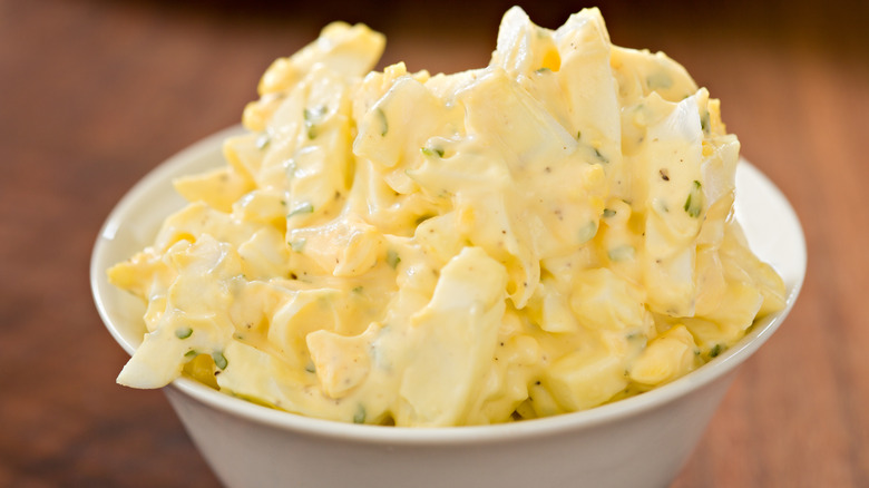 egg salad in a bowl