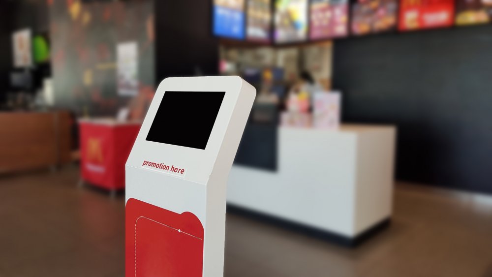 self-order kiosk in a business